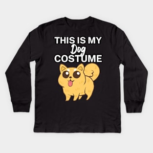 This is my dog costume Kids Long Sleeve T-Shirt